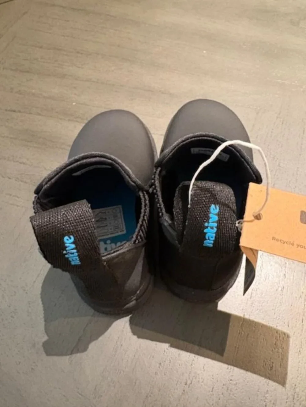 Native Kensington Chelsea Boot Child Kids Size C6 Black New Waterproof New Tags